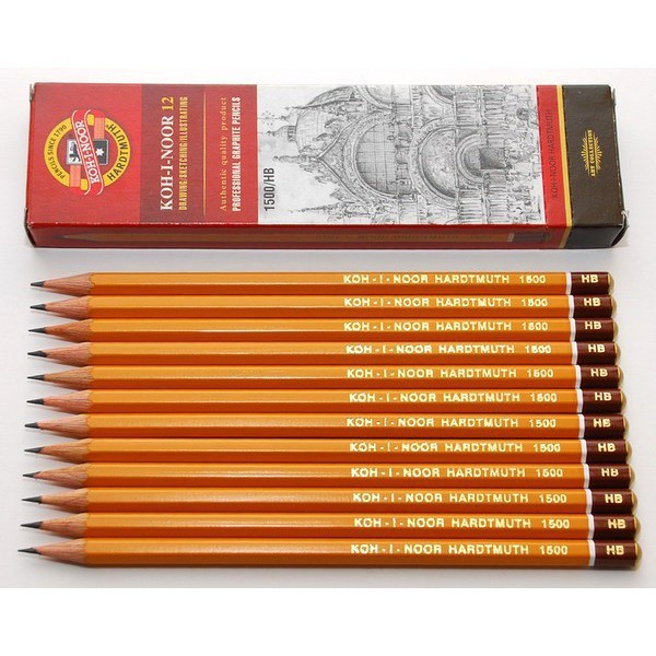 Bút Chì tiệp, chì phác thảo KOH-I-NOOR 1500 PENCIL CHÍNH HÃNG