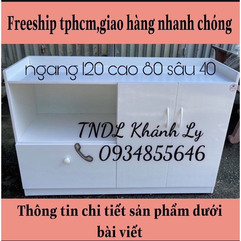 Tủ vi sóng nhựa 2 cánh 1 ngăn kéo 120 cao 80 sâu 40
