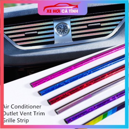 10 Chỉ Nẹp Dây Viền Trang Trí khe cửa gió ống máy lạnh Điều Hòa Xe Hơi ô tô thời trang
