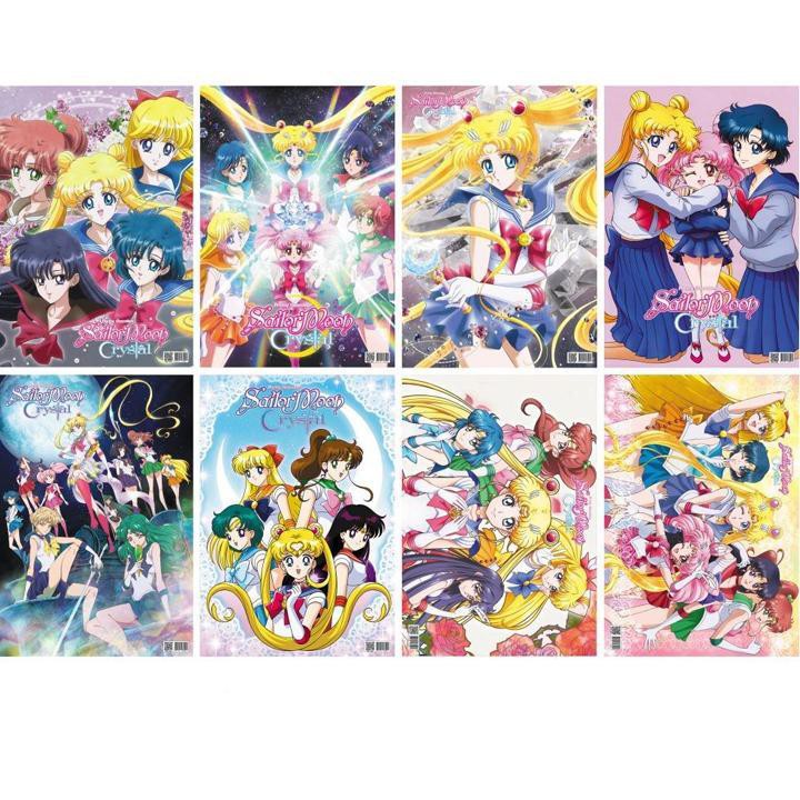 Poster Sailor Moon Thủy thủ mặt trăng tranh treo in anime chibi quà tặng độc đáo