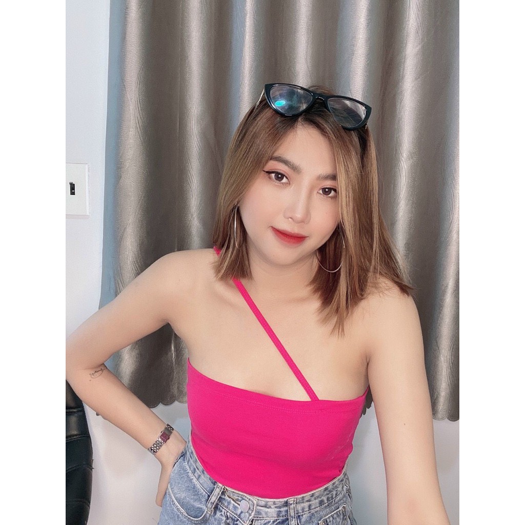 Áo ống 1 dây chất thun pozip mềm mịn, dày dặn- giá siêu đẹp- ANN9399 | BigBuy360 - bigbuy360.vn