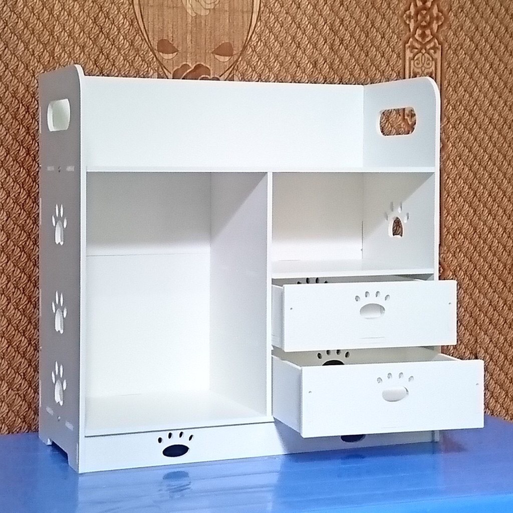 Kệ đựng mỹ phẩm hoa hình chân chó