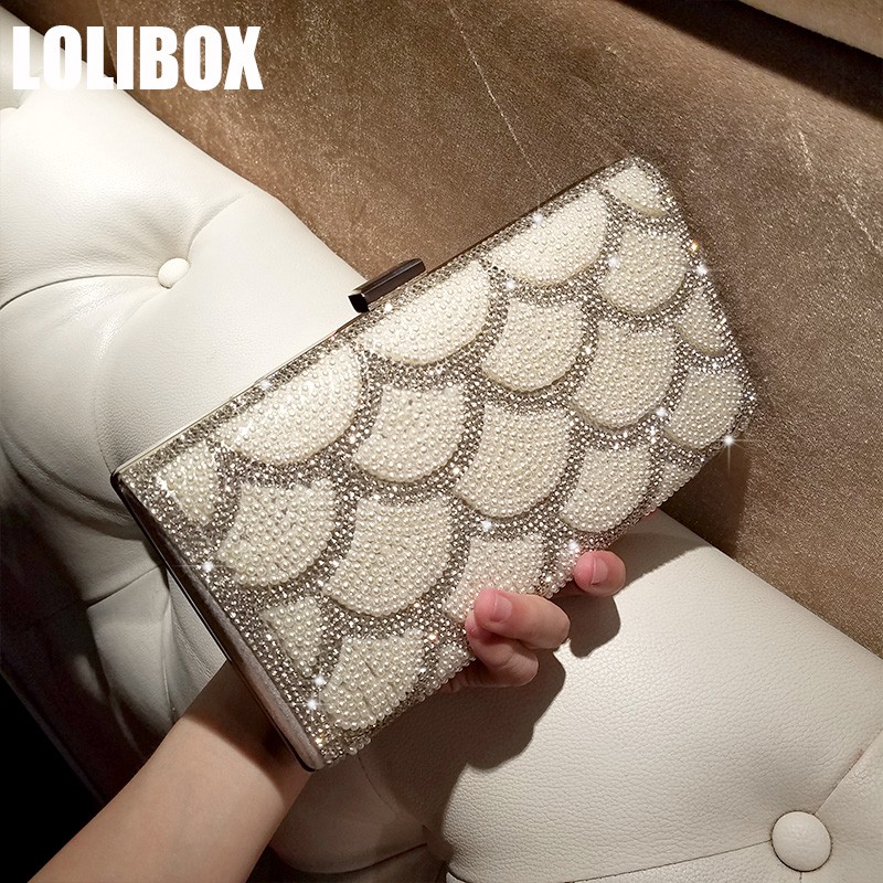 (ORDER) Clutch đính hạt sang chảnh 044