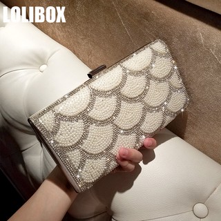 Clutch đính hạt sang chảnh 044