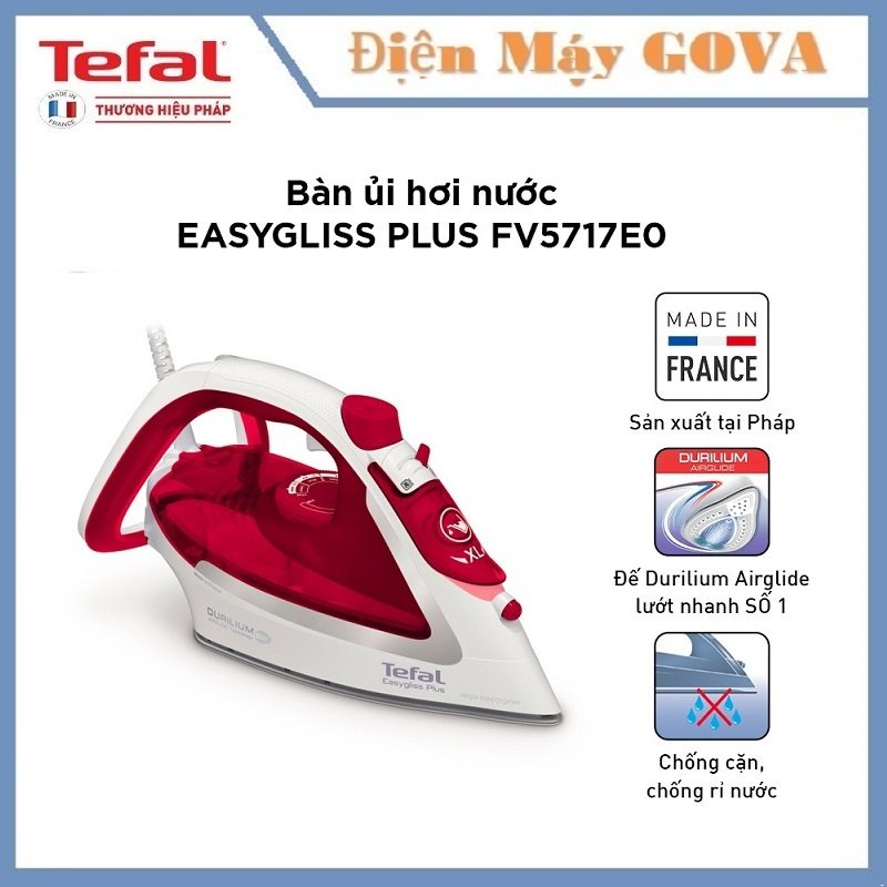 Bàn Ủi Hơi Nước Tefal FV5717E0-2500W- Gian Hàng Chính Hãng - BH 2 năm
