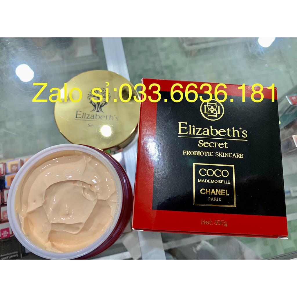 kem Elizabeth's dưỡng trắng da toàn thân,siêu mềm mịn da hủ 500g