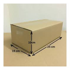 (25 x 15 x10)10 Hộp Carton Đóng Hàng Giá Rẻ, Thùng Carton, Hộp Ship COD