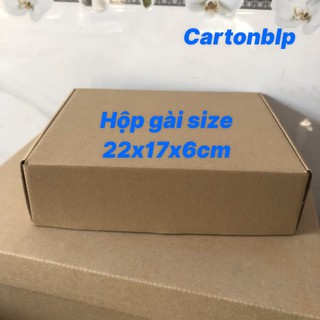 20 HỘP ĐỰNG QUẦN ÁO SIZE 22X17X6 GIẤY NÂU