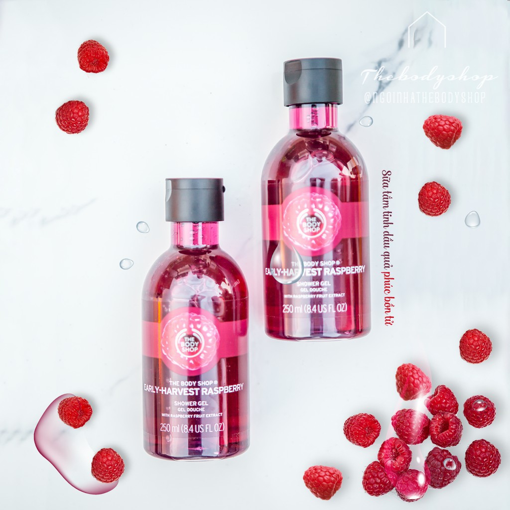 Gel tắm Early-Harvest Raspberry Shower Gel của nhà THE BODY SHOP