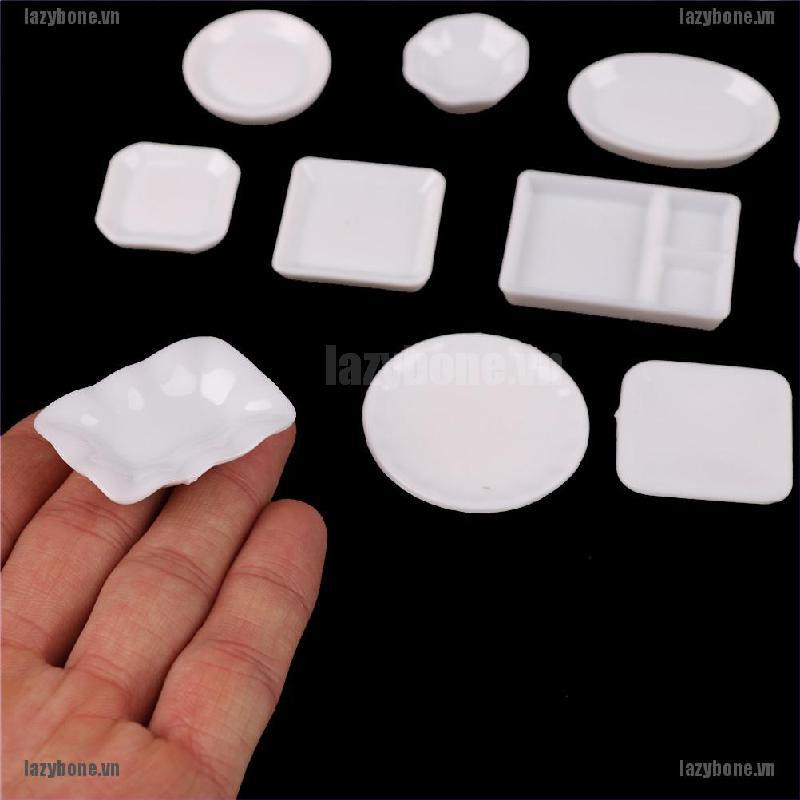 Bộ 18 Mô Hình Đĩa Nhựa Dễ Thương Cho Búp Bê Tỉ Lệ 1 / 12