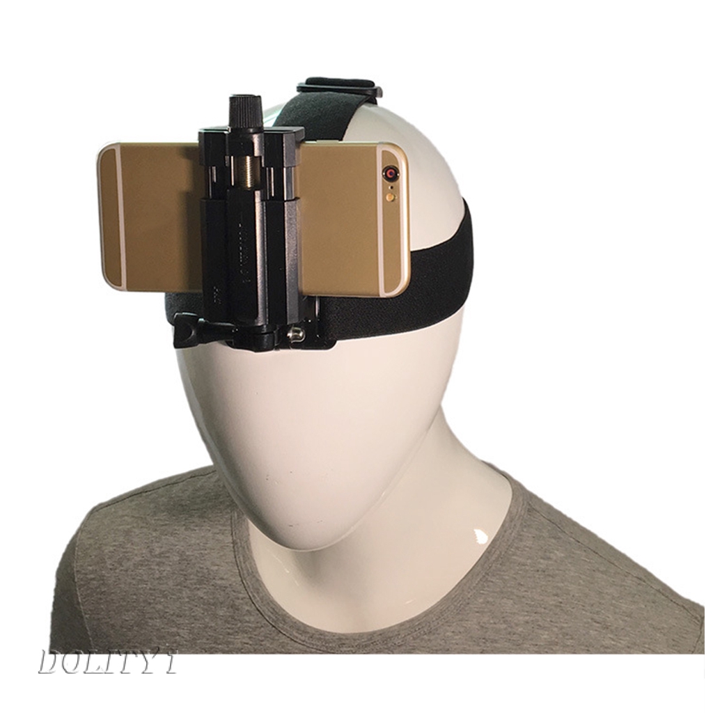 (Doity 1) Head Strap Headband Phone Clip Holder For Smartphones