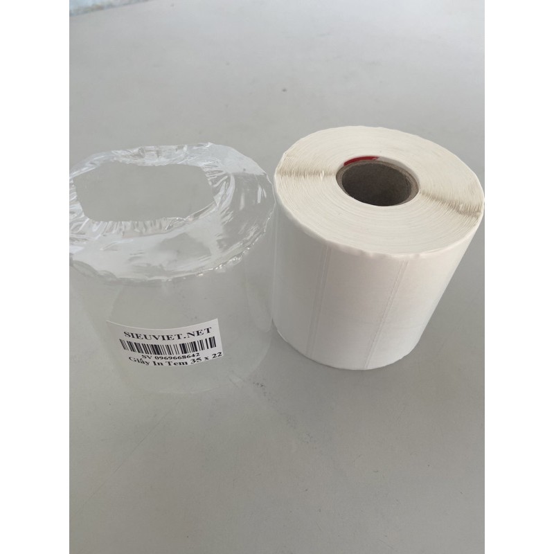 Giấy In Tem Mã Vạch 35 x 22 Tem Thời Trang Hai Hàng 72 x 22