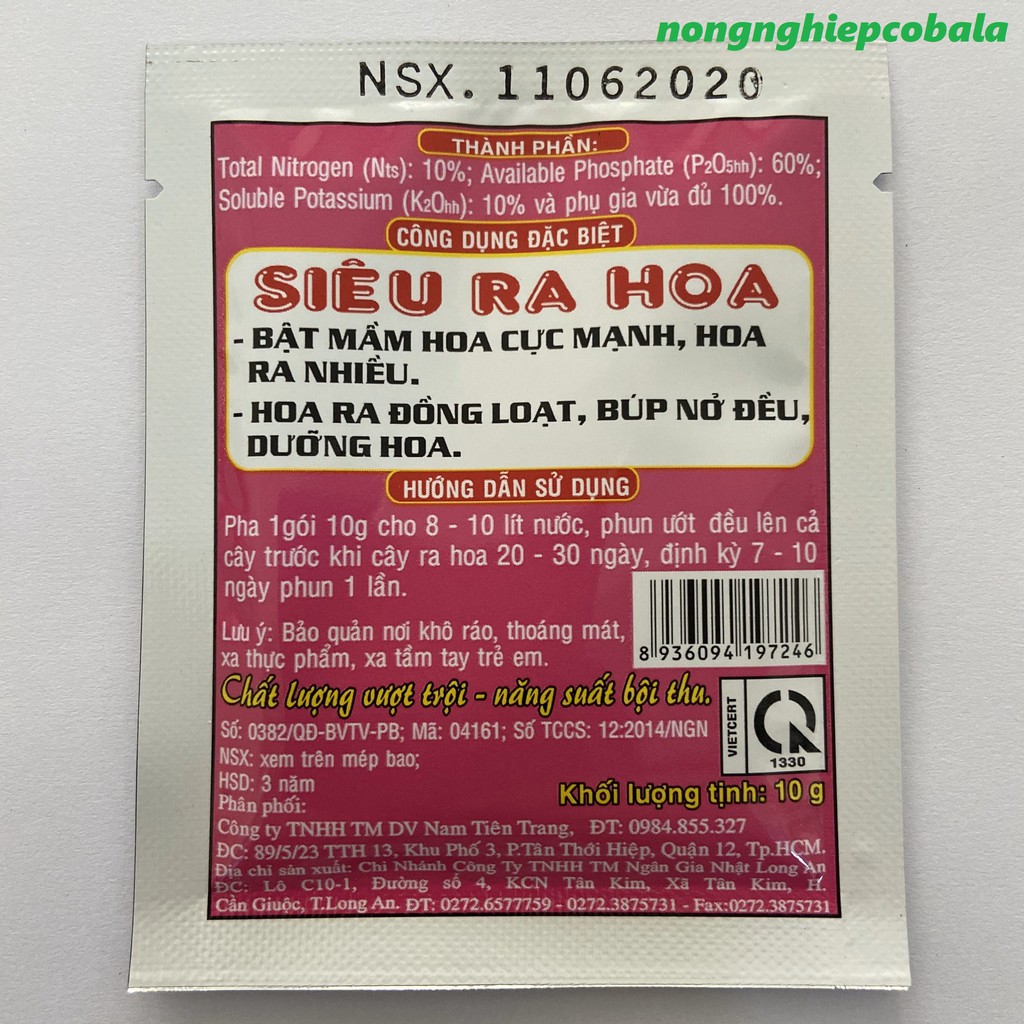 Phân Bón Thần Kỳ 7 Siêu Ra Hoa, Dưỡng Hoa (Gói 10gr)