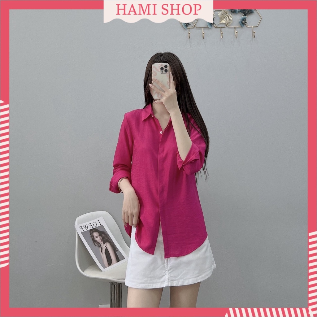 Áo sơ mi nữ chất vải đũi dày dặn đẹp