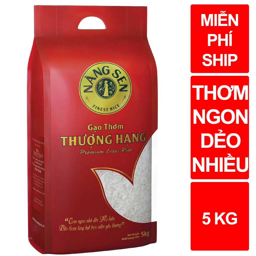 Gạo thơm Nàng Sen 5kg