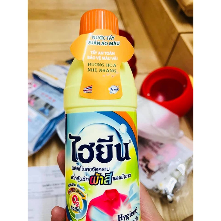 NƯỚC GIẶT QUẦN ÁO MÀU HYGIENE 500ML THÁI LAN CHÍNH HÃNG - 10326