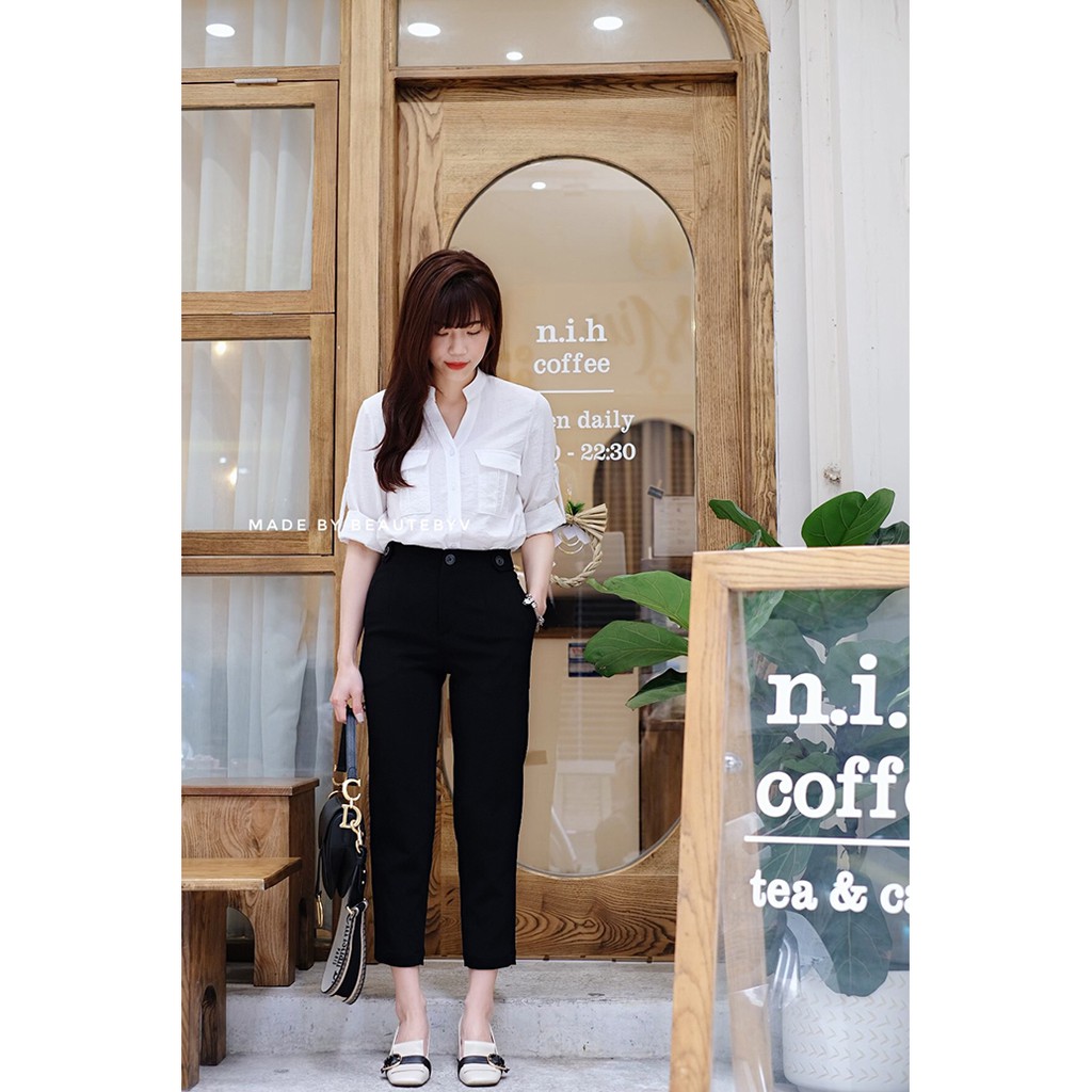 BEAUTEBYV - Áo cổ tàu túi ốp | BigBuy360 - bigbuy360.vn