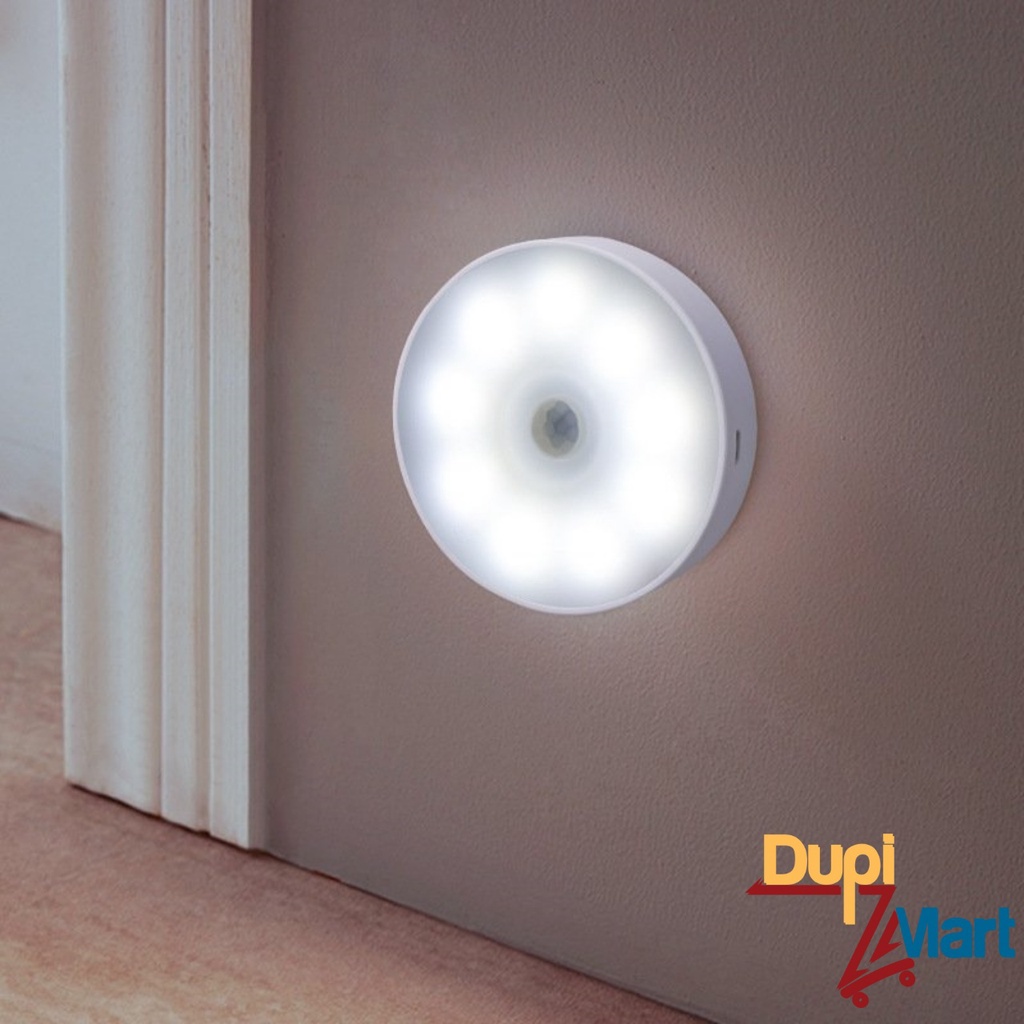 Đèn led cảm ứng tích  điện thông minh sạc pin tiện lợi dán tường - tủ quần áo - cầu thang..