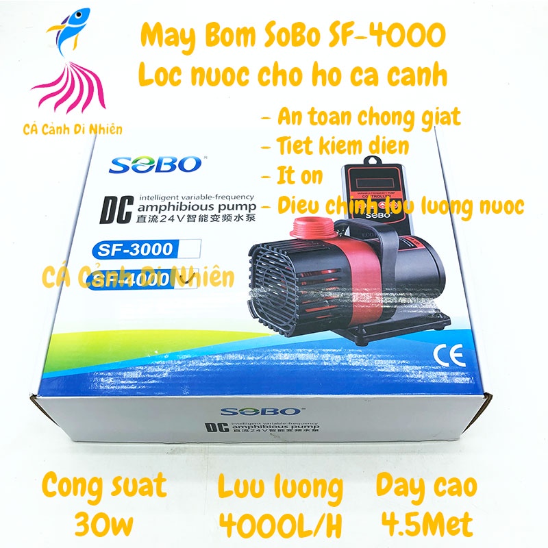 Máy bơm Sobo SF-4000 30W bơm chìm lọc nước cho hồ cá cảnh