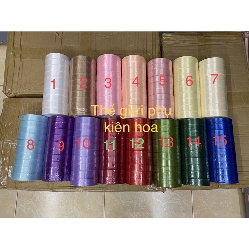 10 cuộn Ruy băng 2cm dài 22 mét