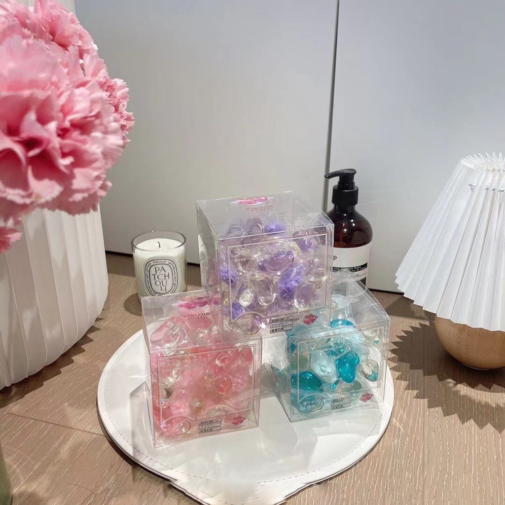 Hộp/ Set 5 hạt thơm giặt quần áo mềm mại loại bỏ vết bẩn mùi hương lâu trôi kiểu bóng gel 3D/ 4D