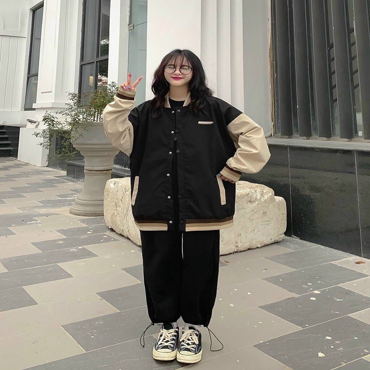 Áo Khoác Dù BOMBER WAS Form Rộng Tay Dài Ulzzang Unisex