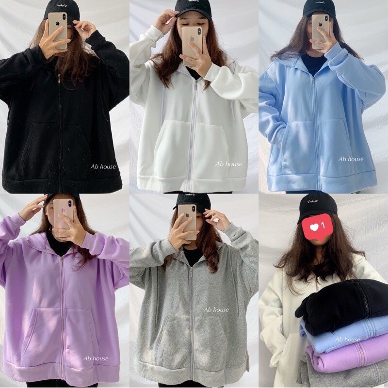 [A031] Áo khoác nỉ trơn có 6 màu - Áo khoác nữ nỉ form rộng giá rẻ có 6 màu | BigBuy360 - bigbuy360.vn
