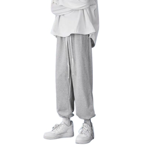 Quần jogger nỉ nam nữ ống rộng thể thao bó chun rút gấu uzzang unisex