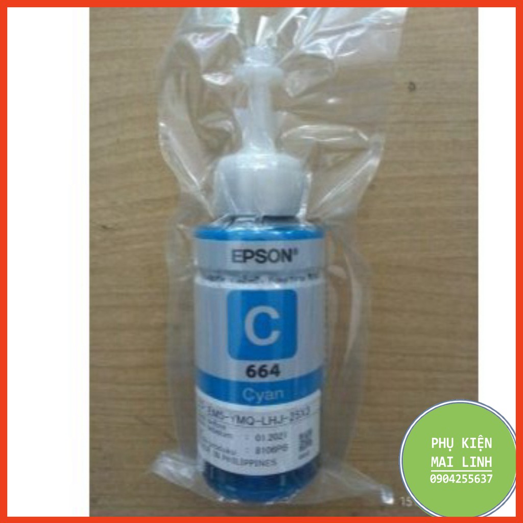 ☘️ Mực in E.p,son T664 L300 / L310 / L350 / L360 / L1300 / L100 / L120 / L200 / L210 / L565 Màu Đen