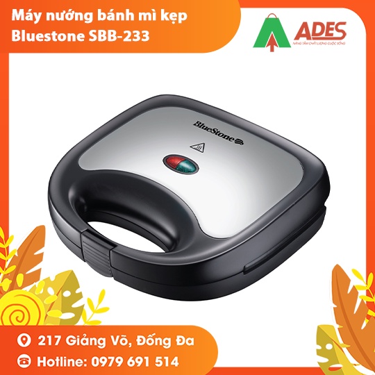 Máy nướng bánh mì kẹp SBB-233 2 bề mặt khuôn tiết kiệm thời gian - Hàng nhập khẩu chính hãng