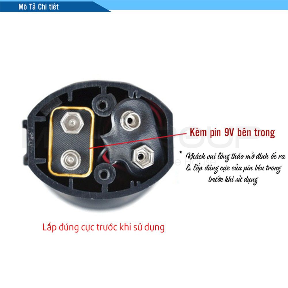 Còi Xe Đạp 6 Chế Độ Âm Thanh Kèm Pin Đi Kèm Âm Thanh Vang Rõ Còi Điện Tử Chuyên Dụng Cho Xe Đạp MLH