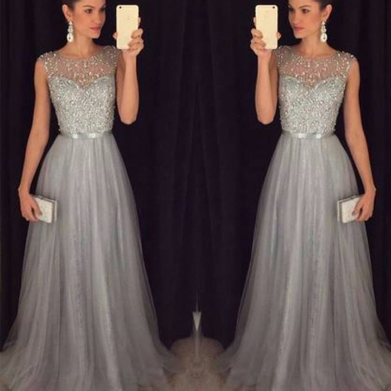 Đầm dạ hội sát nách đính hạt lấp lánh thời trang sang trọng cho nữ | BigBuy360 - bigbuy360.vn