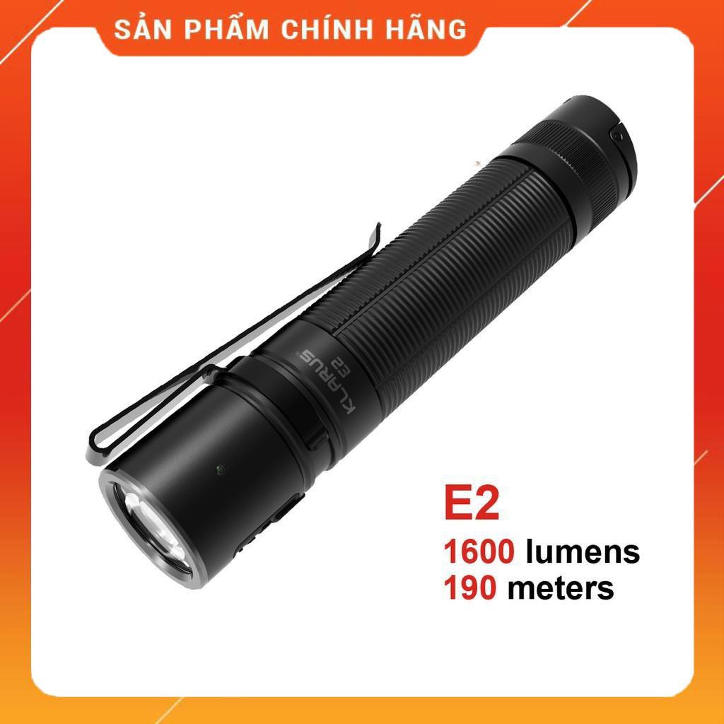 [HÀNG SIÊU CẤP] Đèn pin và đèn sạc KLARUS E2 mini LED CREE XHP35 HI độ sáng 1600 ln xa 190m sạc