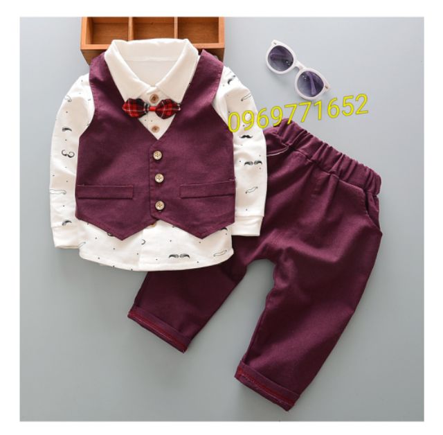 Bộ vest bé trai