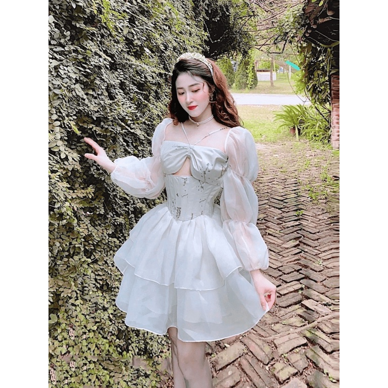 (Mẫu Mới) Sale Lớn 50% Mẫu Đầm Lụa Xước Cực Bồng Bềnh Chuẩn Hàng Quảng Châu UP h.h.p
