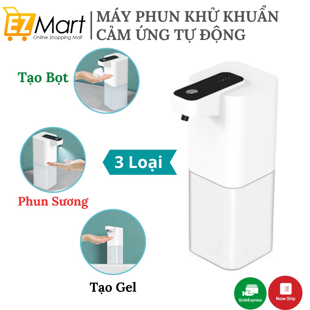 Máy Rửa Tay Tự Động Cảm Ứng, Phun Cồn Sát Khuẩn Thông Minh, Bình Phun Xịt Khử Trùng Tay Sử Dụng Pin Sạc cao cấp