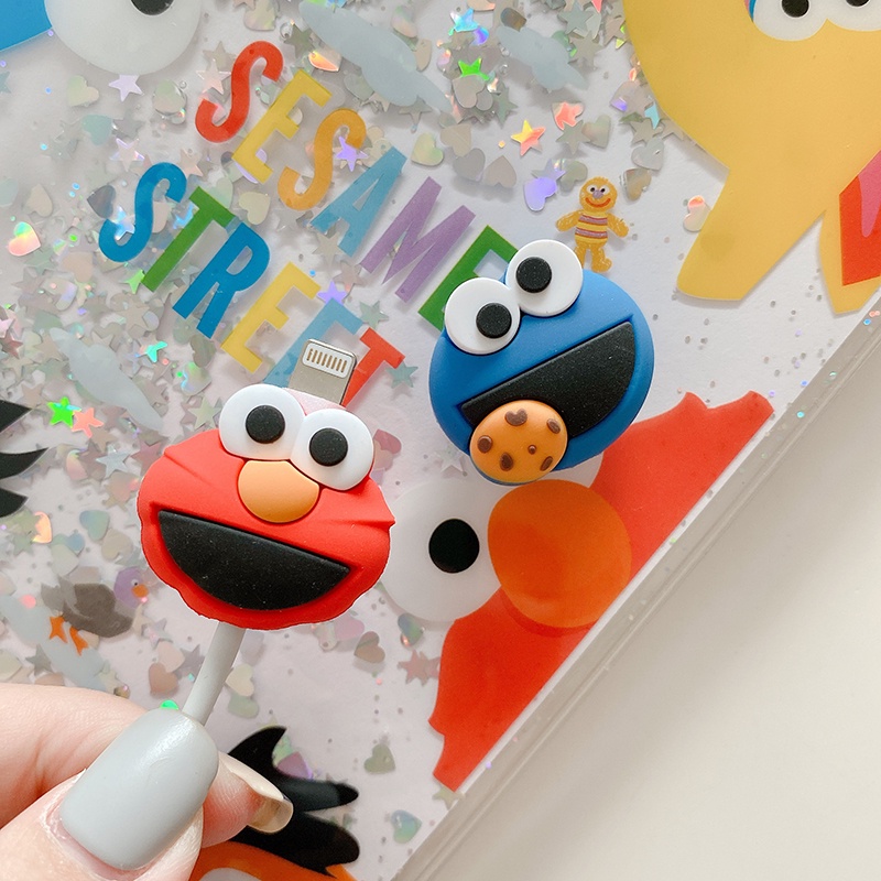 Phụ Kiện Quấn Bảo Vệ Dây Cáp Sạc iPhone Hình Hoạt Hình Dễ Thương