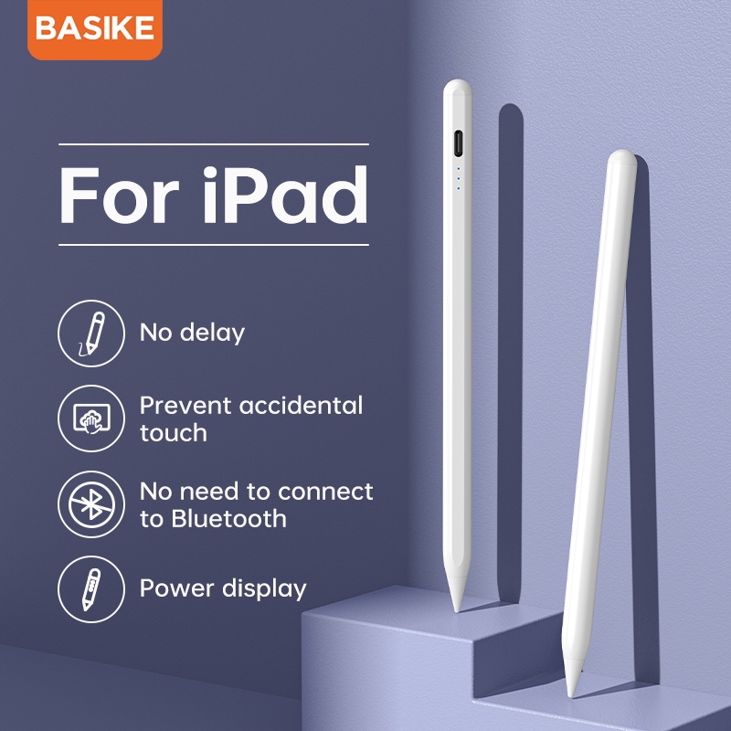 Bút Cảm Ứng BASIKE CP08 Tương Thích Vớ iPro 11 2020 2018 2019 Air 4 - Bảo hành 12 tháng