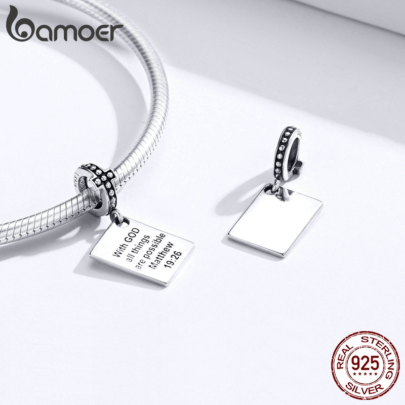 Hạt charm hình thánh giá Bamoer dùng xỏ trang sức SCC1424