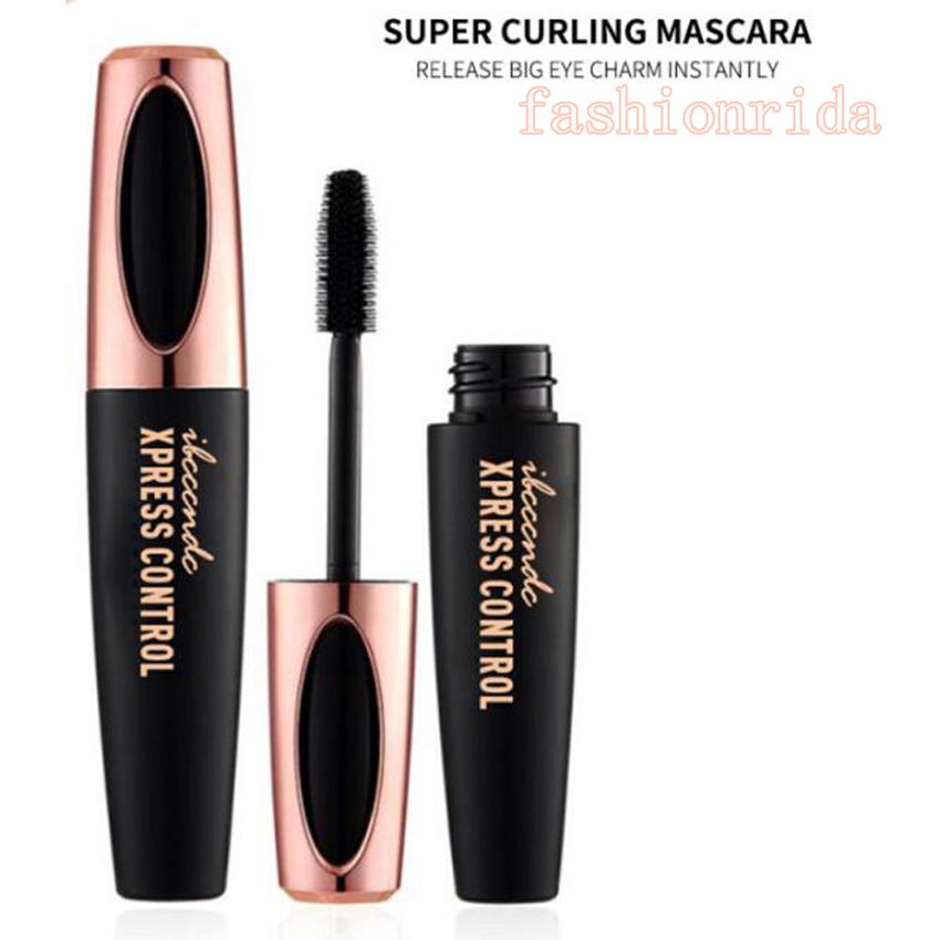 Waterproof 4D Silk Fiber Eyelash Mascara Extension Curling Makeup Cosmetic Black