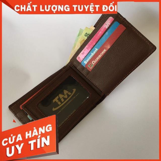 [ Da Cao Cấp 100% ] Bóp Ví Ngang Da Đà Điểu Sang Trong