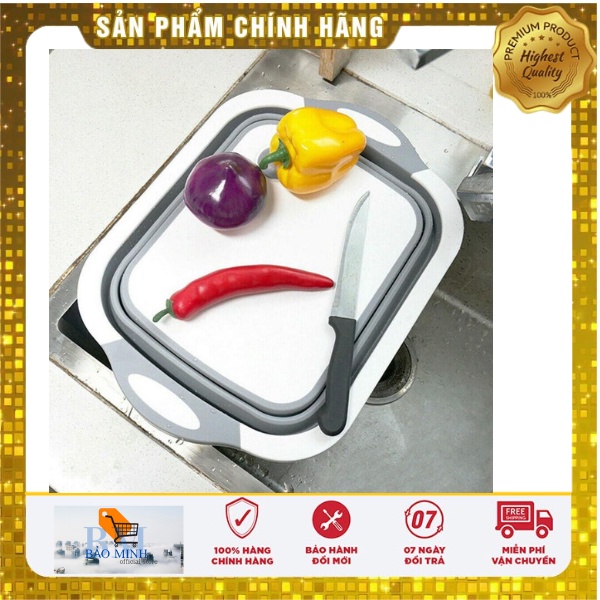 Thớt Nhựa Đa Năng Chậu Rửa 3in1 Kiêm Rổ Đựng Loại LỚN 3in1 Tiện Dụng