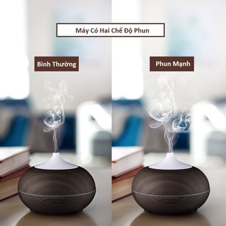 Máy xông tinh dầu Bí Ngô phun sương tạo ẩm, khuếch tán hương thơm 550ml có điều khiển, đèn LED 7 màu BẢO HÀNH 6 THÁNG
