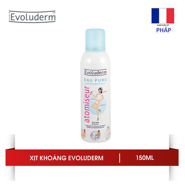 XỊT KHOÁNG DƯỠNG ẨM EVOLUDERM 150ML PHÁP