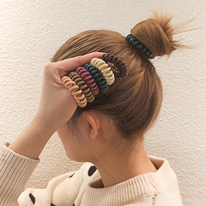 Dây Cột Tóc Co Giãn Đính Nơ Màu Sắc Ngọt Ngào Phong Cách Hàn Quốc Cho Nữ