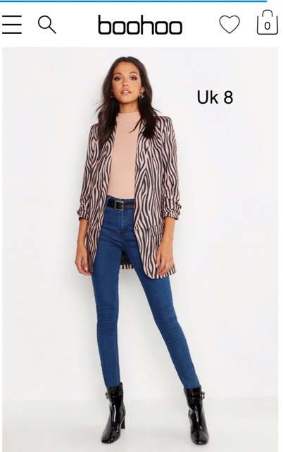 Áo blazer boohoo auth