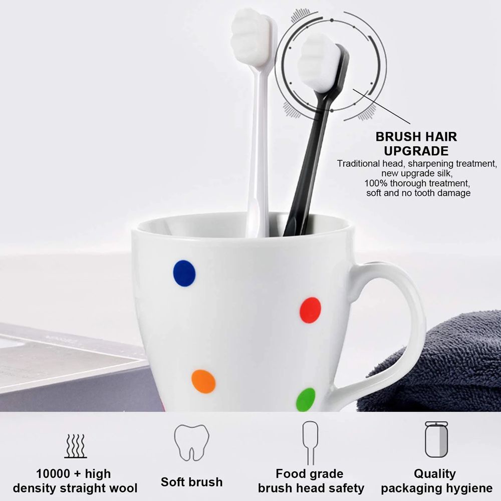 [Hàng mới về] Bàn chải đánh răng sợi nano mềm mại nhiều màu tùy chọn