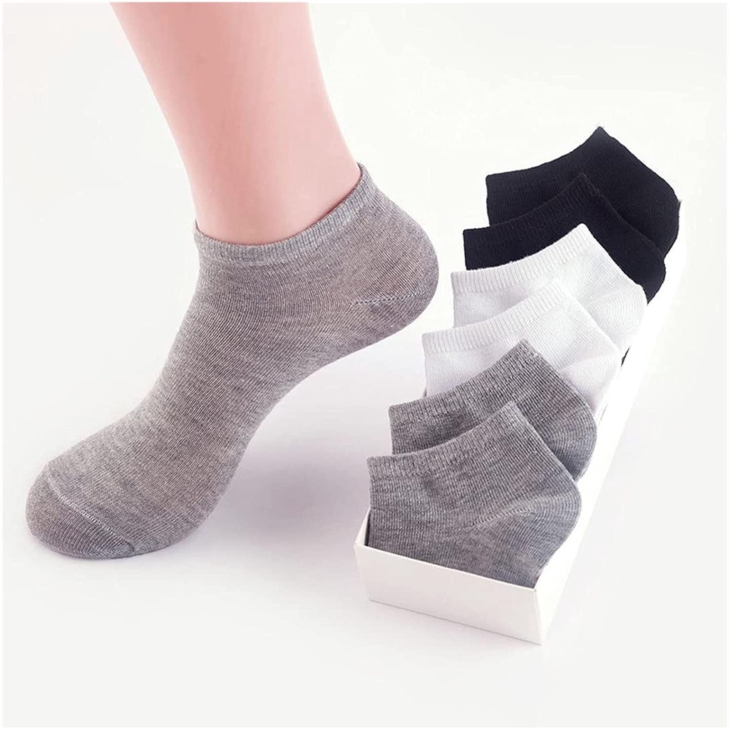 Tất Cổ Ngắn Thoáng Khí Cotton 100% Nam Nữ Đủ Màu