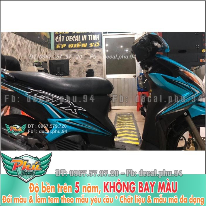 Tem rời Luvias Xanh đen xọc (H) -1