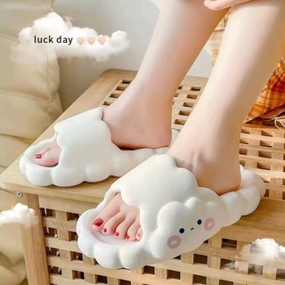 Dép bánh mì dép quai ngang độn đế họa tiết đám mây siêu cute moda.h
